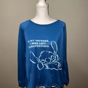 Stitch Pajama Top Size 2X